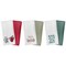 6-Pack Cotton Embroidered Kitchen Dish Towels Ultra-Soft Super Absorbent 100%